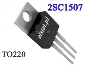 Tranzystor 2SC1507; NPN 300V 0.2A 15W; TO220