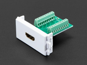 Adafruit Panel Mount HDMI Socket to Terminal Block Breakout