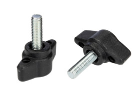 Pokrętło mocujące M5 x 15 długość gwintu: 15mm średnica gwintu: 5mm Wersja motylkowa Montaż gwintowany