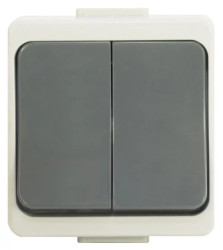 JANTAR-bis Łącznik podwójny n/t IP44 szary WNT-3J-b