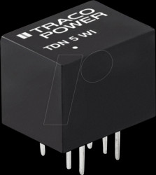 TDN 5-2411WI DC/DC converter, TDN 5WI series, 5 W, 9-36/5.0 VDC, DIP