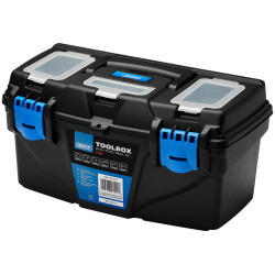 Draper 24197 Plastic Toolbox with Tote Tray, 16&quot; - 24197
