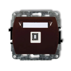 TREND Gniazdo pojedyncze USB-AB brązowy 4GUSB-3