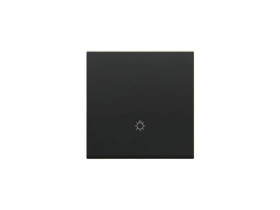 SIMON 55 Klawisz pojedynczy z piktogramem "światło" do: SP1M czarny mat TKWS1/149 KONTAKT SIMON
