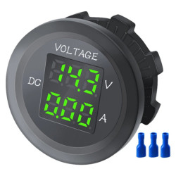 Wskaźnik napięcia i prądu GREEN 0-10A 5-32V 12V 24V miernik woltomierz