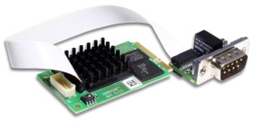 Karta szeregowa, D-sub, 9-pinowy, l. portów: 1, magistrala: Mini PCI Express, PCI