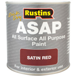 Rustins ASAPRD250 ASAP Paint Red 250ml