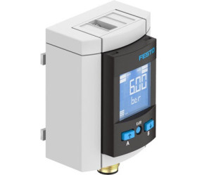 Czujnik ciśnienia Festo Powietrze, gaz obojętny 20 - 30V dc M8