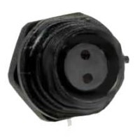 SPP1312-2GZ-P Gniazdo 2 pin, zakręcane na obudowę, zakręcany, wodoodporny - gwint zewnętrzny