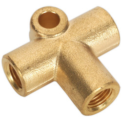 Sealey BC38243WAY Brake Tube Connector 3/8&quot;UNF x 24tpi 3-Way