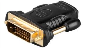 Adapter Hdmi™/Dvi-D, Pozłacany - Zużycie Jednostka 1 Szt. W Torebce Plastikowej