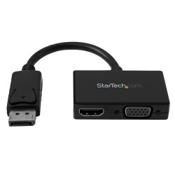 Travel A/V Adapter: 2-in-1 DisplayPort t