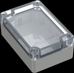 6U07110704437 Industrial housing, 105 x 70 x 40mm, IP65, light gray