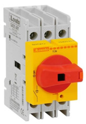 Rozłącznik izolacyjny 3P 25A pokrętło żółto/czerwone GA025ARY