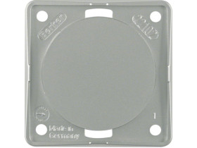 Integro Flow Zaślepka z płytką nośną chrom 845162568 HAGER