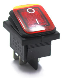 PRZEŁĄCZNIK HERMETYCZNY PROSTOKĄTNY CZERWONY 230V AC