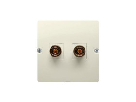 SIMON BASIC Gniazdo głośnikowe pojedyncze -1 kolumna głośnikowa (moduł) beż BMGL2.02/12 KONTAKT SIMON