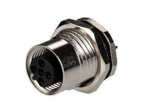 Złącze wielostykowe przemysłowe 5-pinowe M12 Montaż tylny Wtyczka TE Connectivity