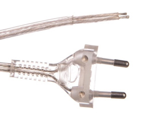 Przewód przyłączeniowy bez wyłącznika 250cm bezbarwny SP-250/2X0,75/-BZB YNS10000453