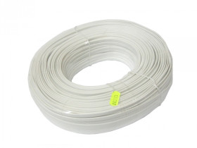 Kabel telefoniczny 6 żyłowy płaski 1m biały