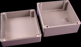 Polyester enclosure, (L x W x H) 255 x 251 x 161 mm, gray (RAL 7035), IP66, 1590ZGRP235