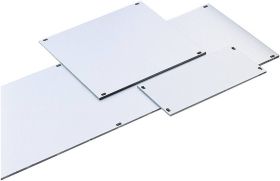 Panel przedni 3-U, aluminiowy 50,5 mm x 128,4 mm, srebrny ( matowy, anodowany )