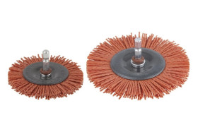 Szczotka tarczowa 100mm pokryta nylonem zgrubna WF1502000