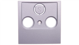 B7. Element Centralny Gniazda Antenowego 2- Wyjściowego Aluminium 12031404