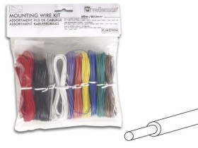 Velleman Set of mounting cables - 10 colors - 60m - full core (solid core)