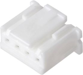 Obudowa złącza pin żeńskiego na kabel JST XAP-04V-1, Ilość pinów 4, Wymiary siatki: 2.50 mm, 1 szt.