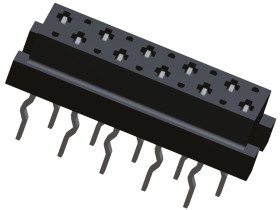Gniazdo PCB 10 -pinowe 2 -rzędowe raster: 1.27mm typu płytka – płytka Proste Przewlekany
