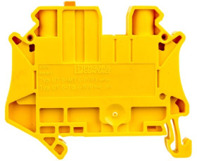 Złączka przelotowa 2-przewodowa z odłącznikiem nożowym 6mm2 żółta UT 6-MT P/P YE 3064073