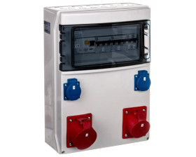 Rozdzielnica stacjonarna STAR 32A/5PxB32 16A/5PxB16 2GSx2B16 FI40 IP54 9023007W