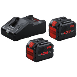 Bosch DIY 1600A02T5X ProCORE18V 12.0Ah Batteries &amp; Charger Starter Kit 18V