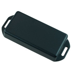 1551LFLBK Hammond Miniature Black ABS Flanged Enclosure 80 x 40 x 15mm