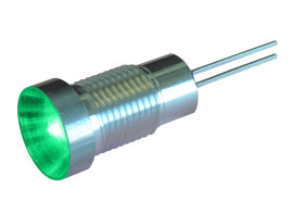 Panel LED 24V ac, zielona 6.35mm LED Wyprowadzenia Oxley