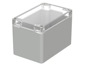 PC enclosure, (L x W x H) 120 x 80 x 85 mm, light gray (RAL 7035), IP65, 02226100