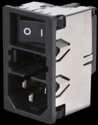 01110511 Combination, plug, fuse, power switch, 2-pin