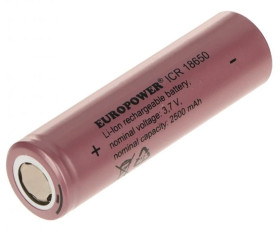 Akumulator Li-Ion 18650 2500mAh 3,7V BAT-ICR18650/EP 3.7V