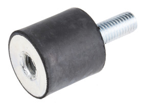 Podstawka antywibracyjna M10 średnica 30mm wysokość całkowita 30mm Cylinder męski-żeński