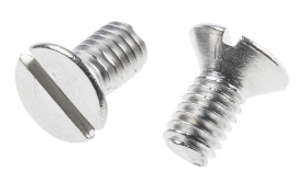 Śruby maszynowe M4 łeb z łbem stożkowym Stal nierdzewna długość 8.0mm skok 0.70mm