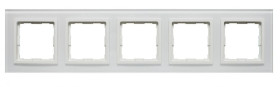 VENA2 Ramka pięciokrotna szkło Xglass akrylowe białe + biały 5204185