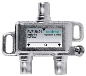 Rozgałęźnik 2-krotny telewizyjny 5-106MHz 1-we, 2-wy pasmo TV i SAT, bez przesyłu napięcia BVE 20-01