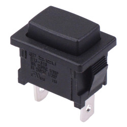 Off-(On) Momentary Rectangle Push Button Switch SPST 6A R13-516A-02