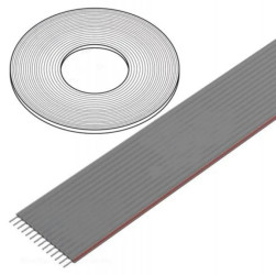 DS1057-14A282R-76.5 Przewód: wstążkowy 1,27mm linka Cu nieekranowany PVC szary