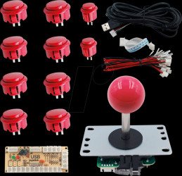 OD1817-RG DIY arcade set, red