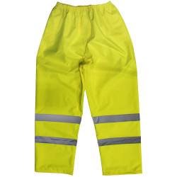 Worksafe 807XXL Hi-Vis Yellow Waterproof Trousers - XX-Large