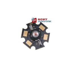 Dioda LED 3W Biała GWIAZDA 3300K ciepła star 50-100Lm 120° 700mA 3,55V