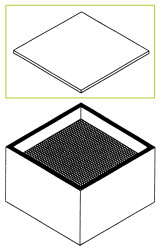 Akcesorium do pochłaniaczy oparów lutowniczych Filtr drobnego pyłu zgodny z: Zero-Smog 4V, WFE2S