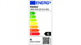 Żarówka Led E14 Sigo R39 Led E14-Ww 320Lm 3000K Barwa Ciepła 22733